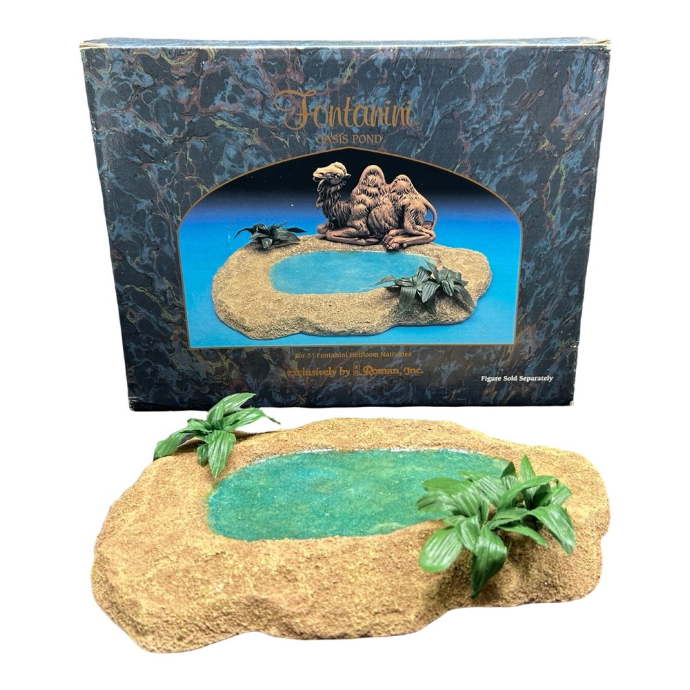 Retired‎ Fontanini 94816 Oasis Pond Nativity Accessory 5" Scale, 1998 Box